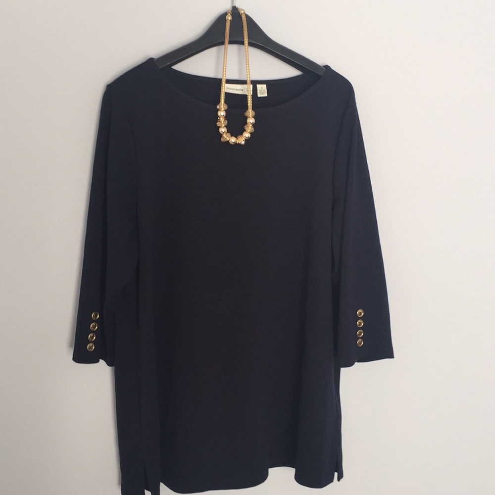 Susan Graver Navy Blue Tunic